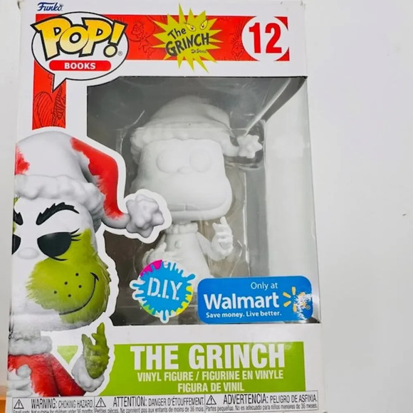 NEW Funko Pop! Books: The Grinch 12 - The Grinch Santa DIY Special Edition #12 - Picture 4 of 11